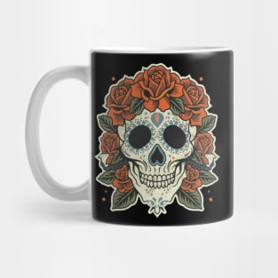 American Traditional Skull Tattoo Mug